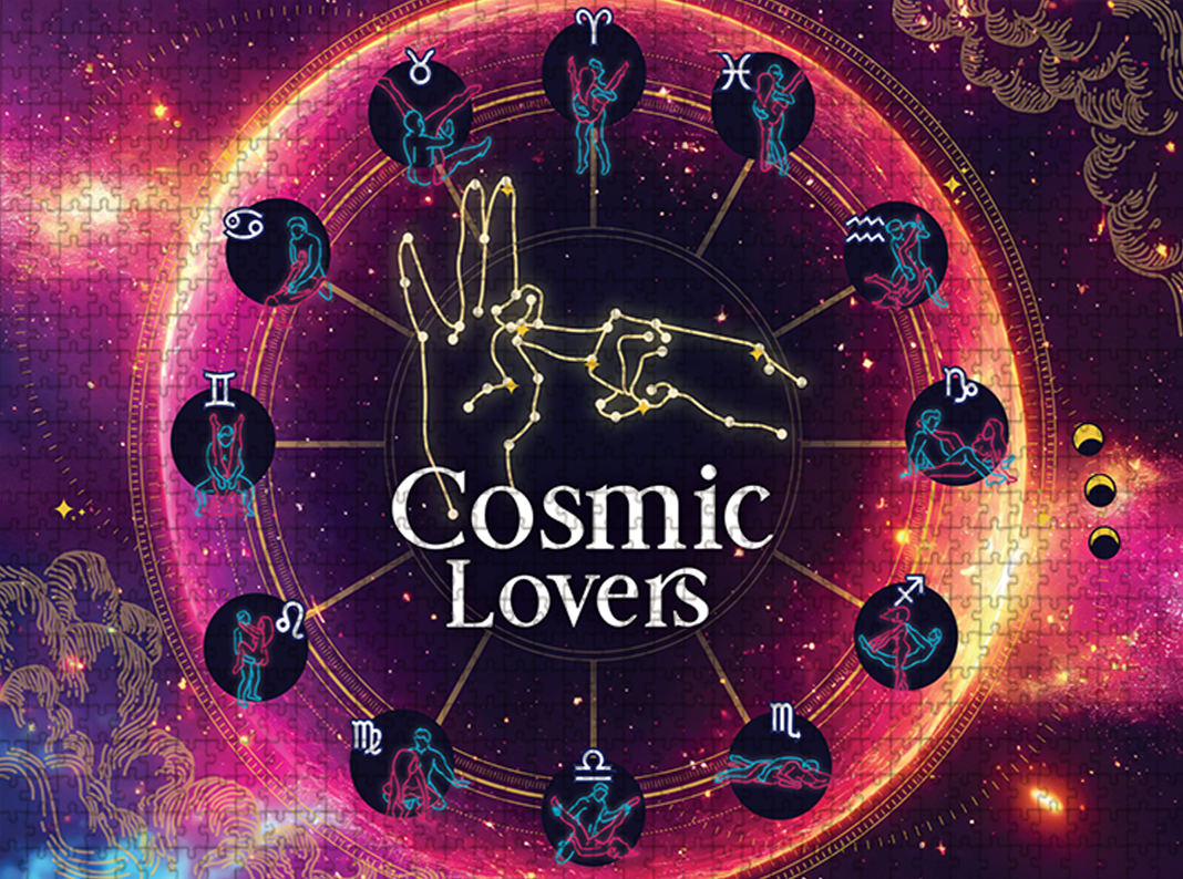 Banner image of the Cosmic Lovers 1000-piece jigsaw puzzle for adults.