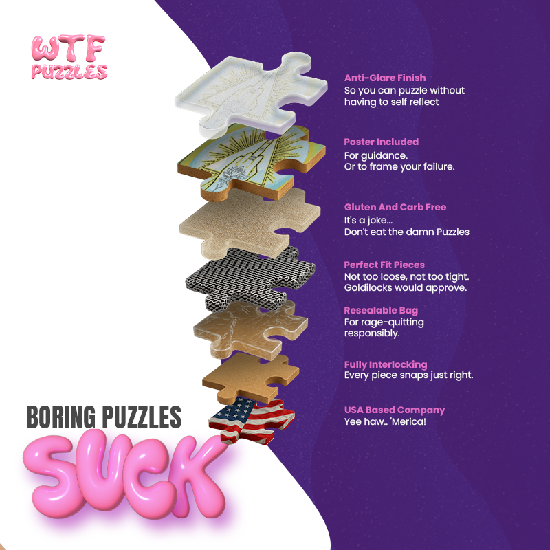 Dirty Doodles 1000-piece jigsaw puzzle information