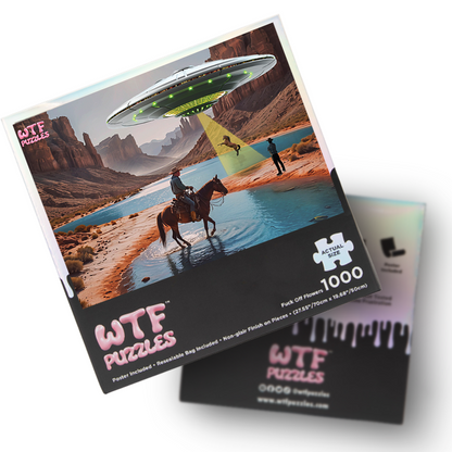 Horsing Around 1000-piece jigsaw puzzle box for adults