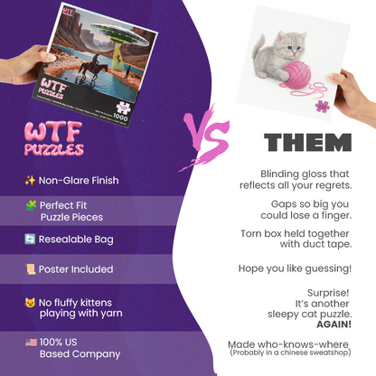 Horsing Around 1000-piece jigsaw puzzle comparison