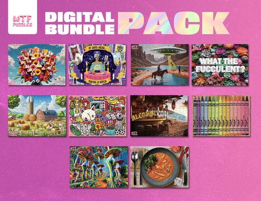 Digital Puzzle Bundle Pack - All 10 Digital Puzzle Options - WTF Puzzles