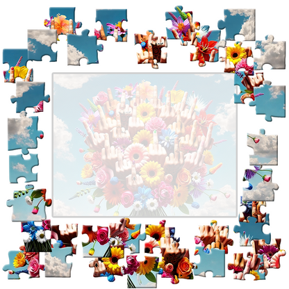 Digital - Fuck Off Flowers Jigsaw Puzzle WTF Puzzles