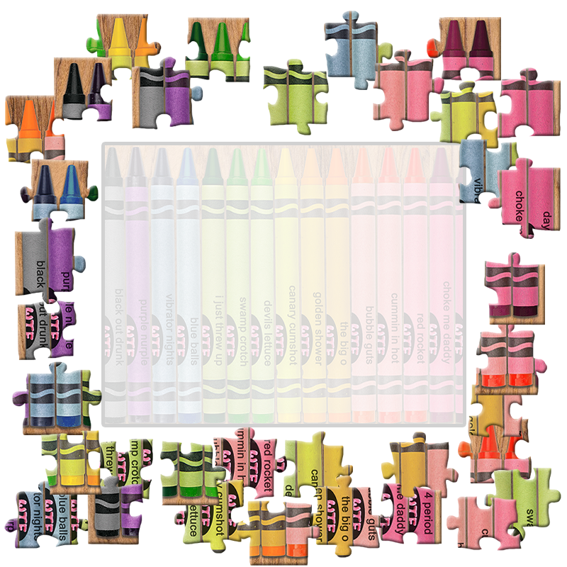 Digital - Colonoscopy Crayons Jigsaw Puzzle WTF Puzzles