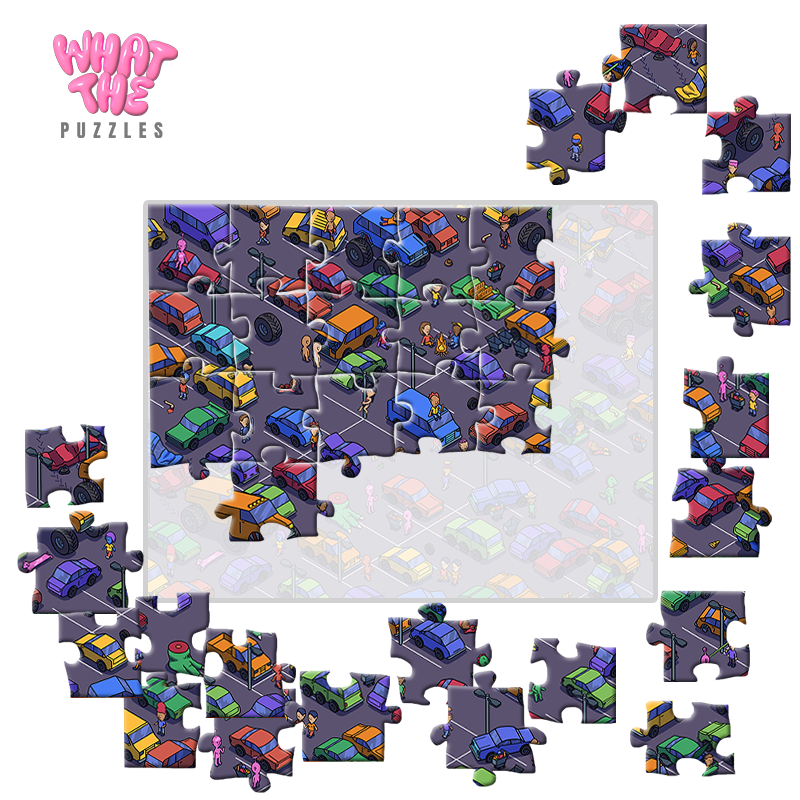 Digital - Parking Lot Purgatory Jigsaw Puzzle WTF Puzzles