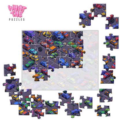 Digital - Parking Lot Purgatory Jigsaw Puzzle WTF Puzzles