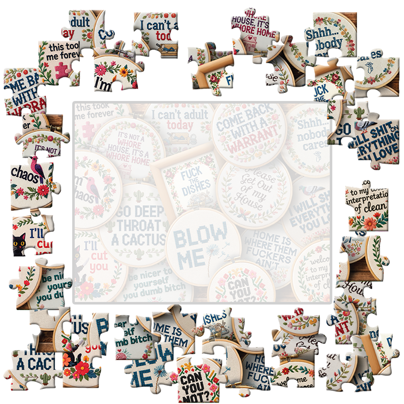 Digital - Get Your Stitch Together Jigsaw Puzzle WTF Puzzles