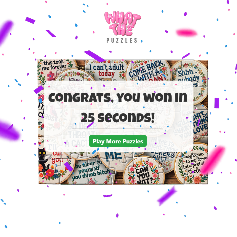 Digital - Get Your Stitch Together Jigsaw Puzzle WTF Puzzles