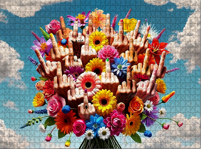 Digital - Fuck Off Flowers Jigsaw Puzzle WTF Puzzles