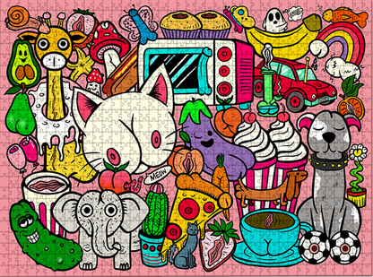 Digital - Dirty Doodles Jigsaw Puzzle WTF Puzzles